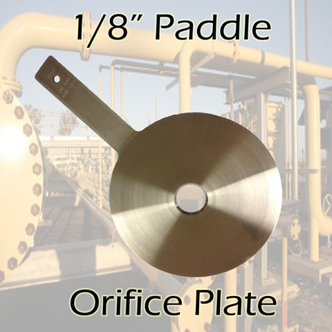 1/8" Paddle Orifice Plate